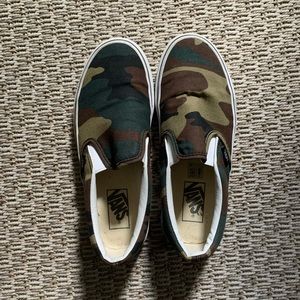 Camo Slip On Vans